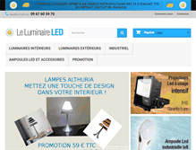 Tablet Screenshot of leluminaireled.com